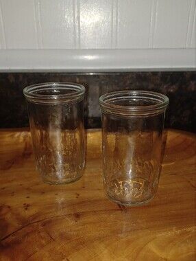 Vintage Brockway Glass Utility Jars / Juice Glasses (Set of 2 - 1950s/1960s)